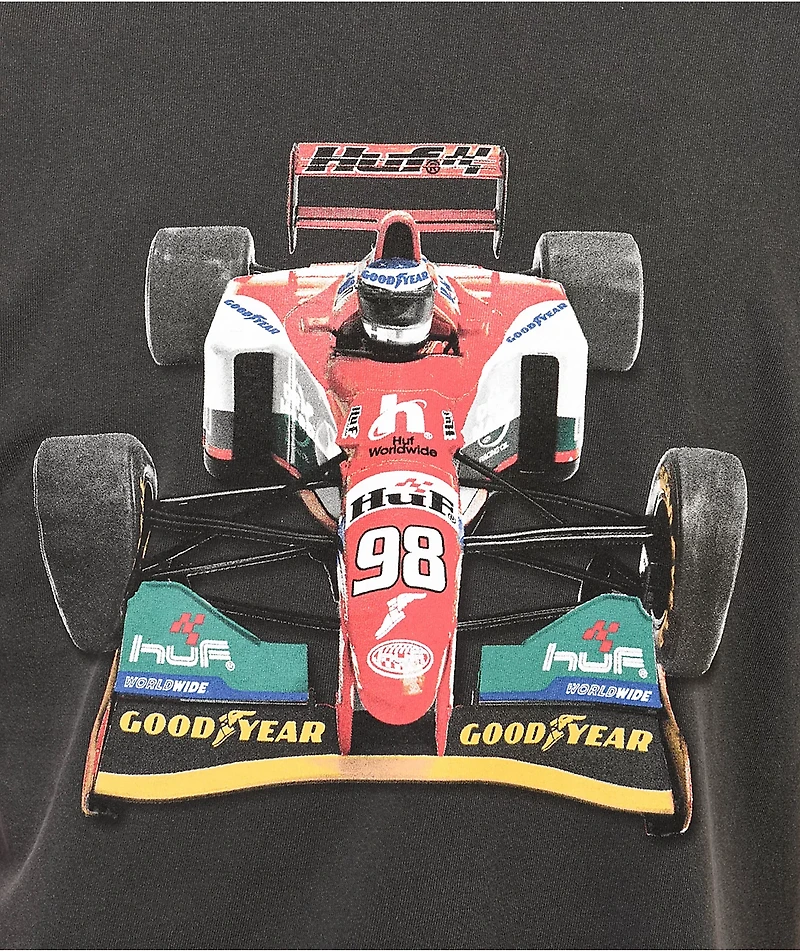 HUF x Goodyear F1 Black Wash T-Shirt