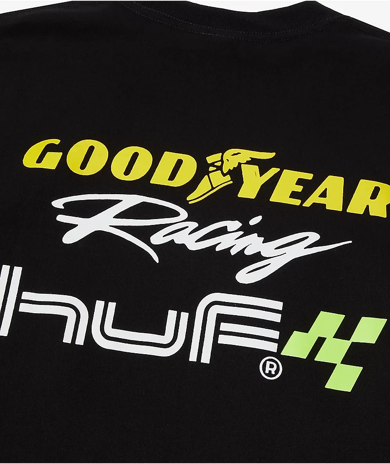 HUF x Goodyear Performance Black Long Sleeve T-Shirt