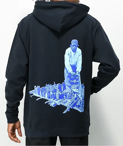 HUF x Harold Hunter Legends Never Navy Hoodie
