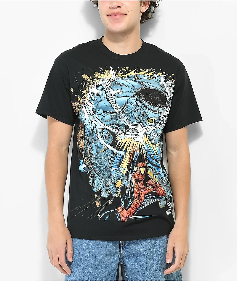 HUF x Hulk Battle Black T-Shirt