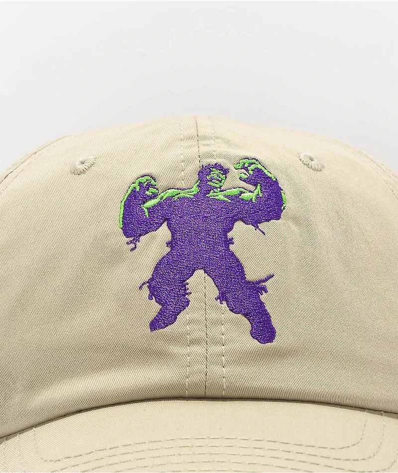 HUF x Hulk Blast Tan Strapback Hat