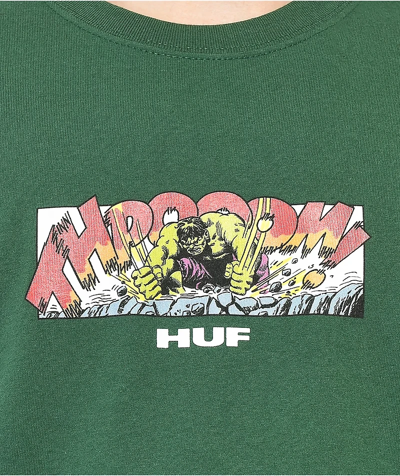 HUF x Hulk Rage Forest Green T-Shirt