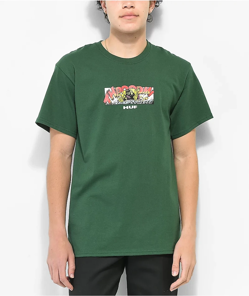 HUF x Hulk Rage Forest Green T-Shirt