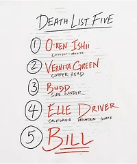 HUF x Kill Bill Death List White T-Shirt