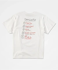 HUF x Kill Bill Death List White T-Shirt