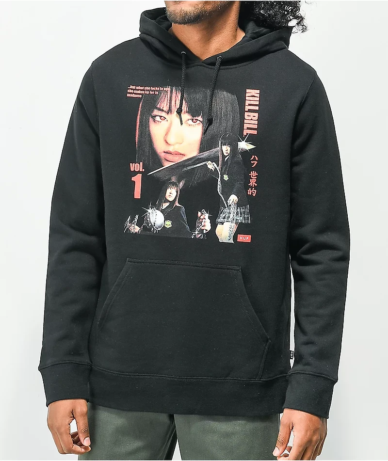 HUF x Kill Bill Gogo Yubari Black Hoodie