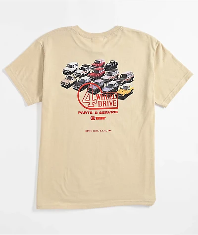 HUF x Land Cruiser Kids Timeline Natural T-Shirt