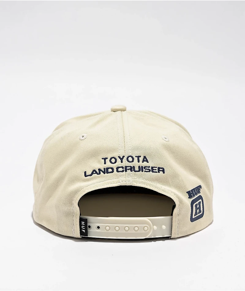 HUF x Land Cruiser Toyota 4 Wheel Drive Cream Snapback Hat