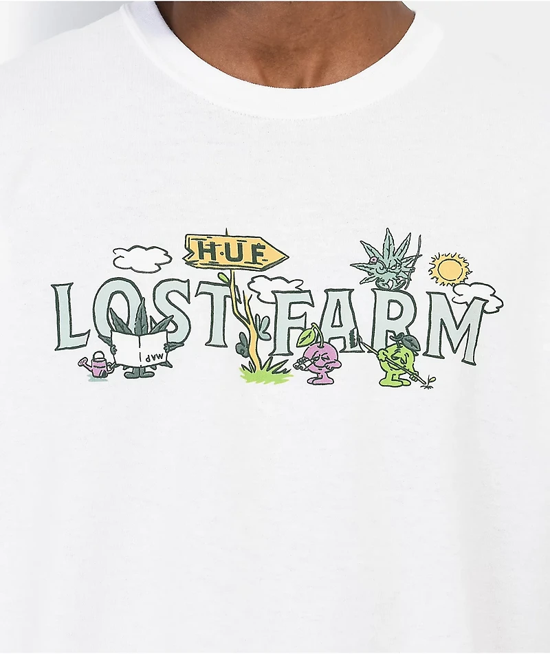 HUF x Lost Farm White T-Shirt