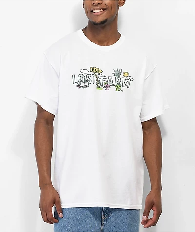 HUF x Lost Farm White T-Shirt