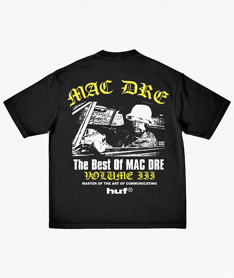 HUF x Mac Dre Best Of Black T-Shirt