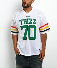 HUF x Mac Dre Thizz White Football Jersey