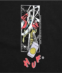 HUF x Marvel Avengers Collection Hammer Time Black T-Shirt