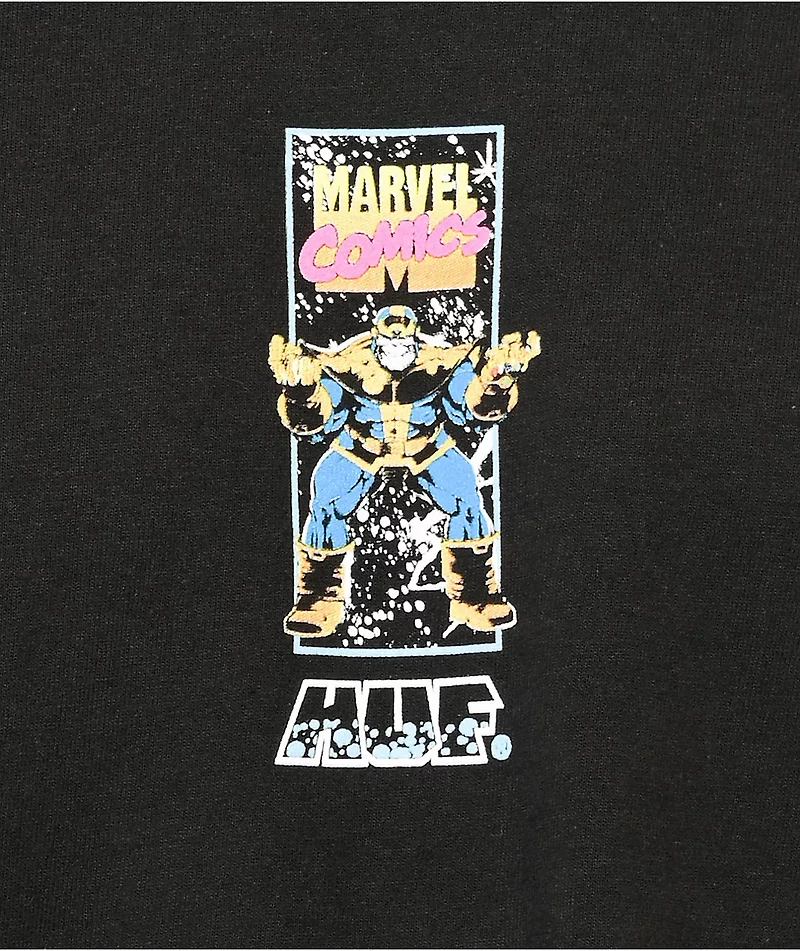 HUF x Marvel Avengers Oh Snap Black T-Shirt