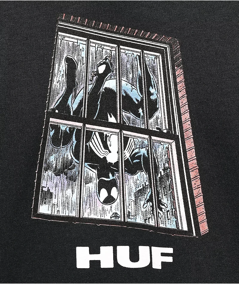 HUF x Marvel Black Suit Spider-Man T-Shirt