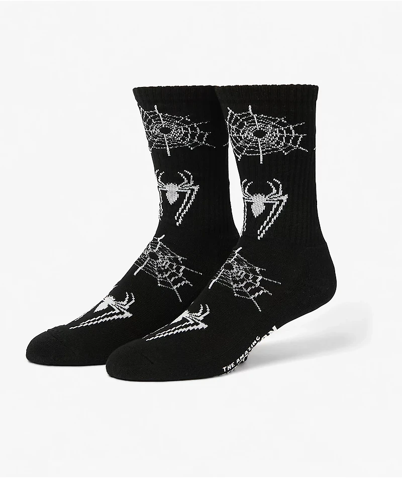 HUF x Marvel Spider-Man Black Crew Socks