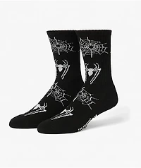 HUF x Marvel Spider-Man Black Crew Socks