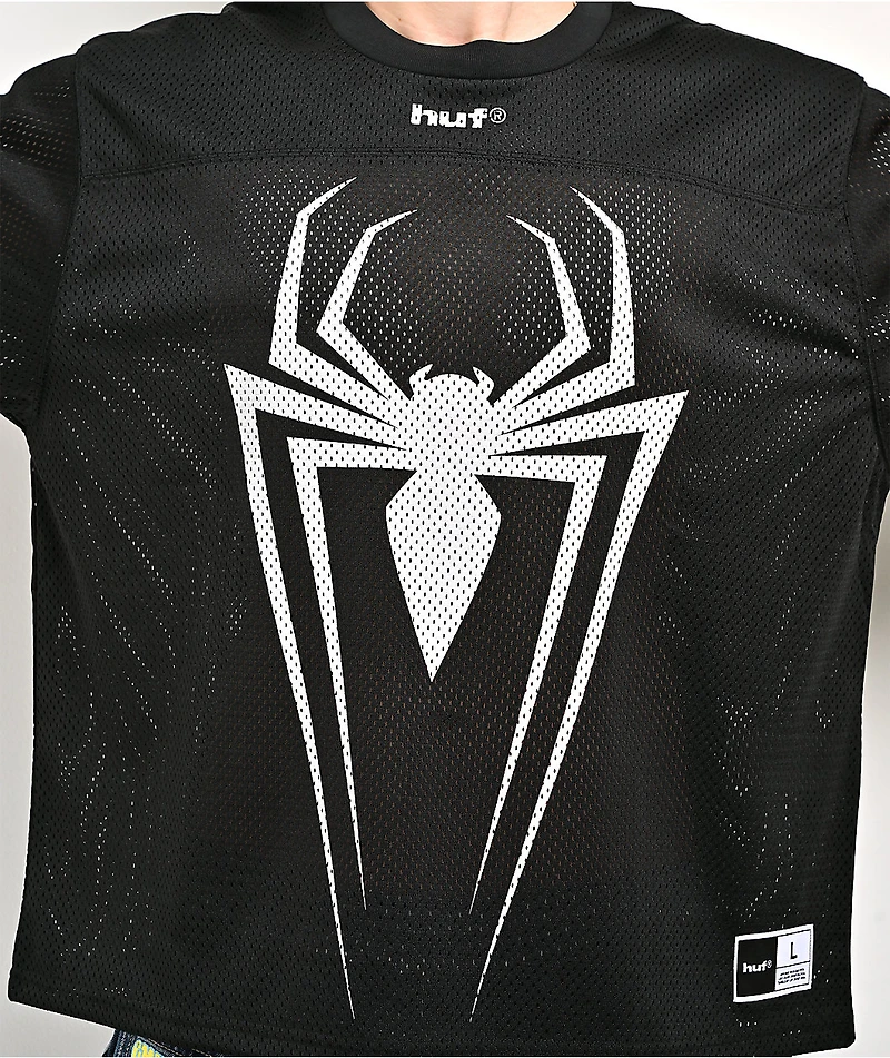 HUF x Marvel Spider-Man Black Football Jersey