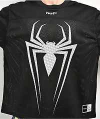 HUF x Marvel Spider-Man Black Football Jersey