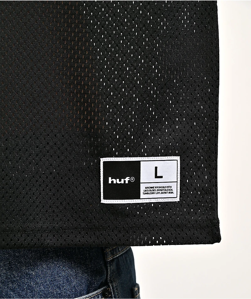 HUF x Marvel Spider-Man Black Football Jersey