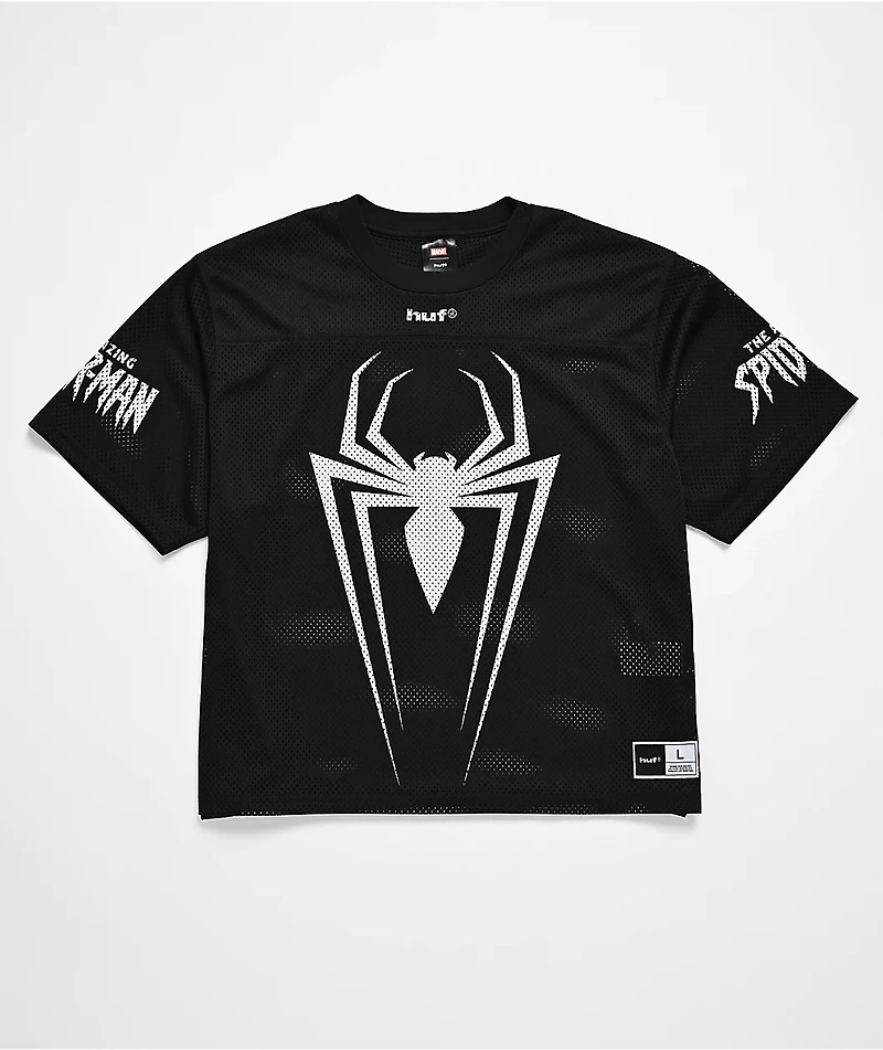 HUF x Marvel Spider-Man Black Football Jersey