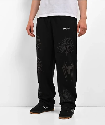 HUF x Marvel Spider-Man Black Sweatpants