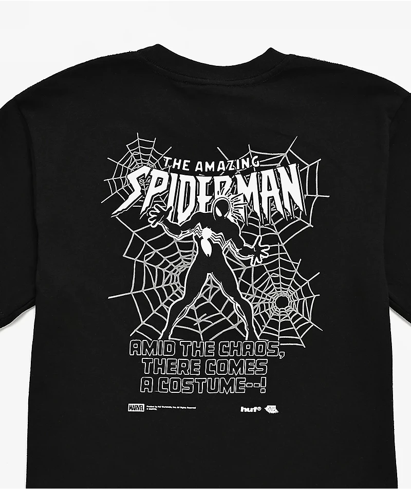 HUF x Marvel Spider-Man Kids Secret Wars Black T-Shirt