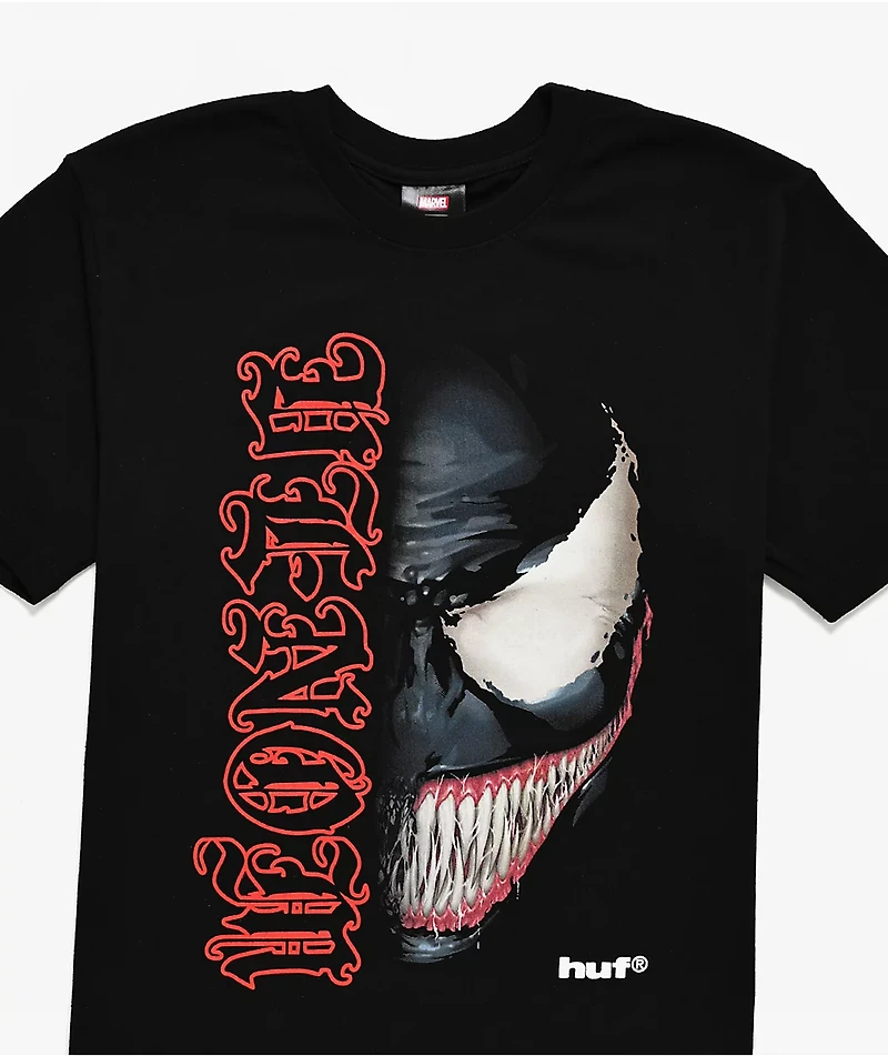 HUF x Marvel Spider-Man Kids Sinister Black T-Shirt