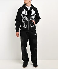 HUF x Marvel Spider-Man Symbiosis Black Zip Hoodie