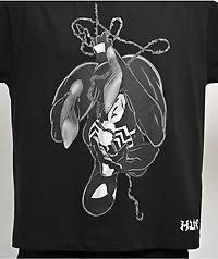 HUF x Marvel Spider-Man Upside Down Black Long Sleeve T-Shirt