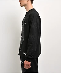 HUF x Marvel Spider-Man Upside Down Black Long Sleeve T-Shirt