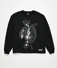 HUF x Marvel Spider-Man Upside Down Black Long Sleeve T-Shirt