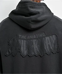 HUF x Marvel Spider-Man Web Black Wash Zip Hoodie