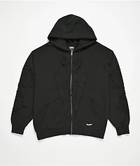 HUF x Marvel Spider-Man Web Black Wash Zip Hoodie