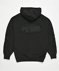 HUF x Marvel Spider-Man Web Black Wash Zip Hoodie
