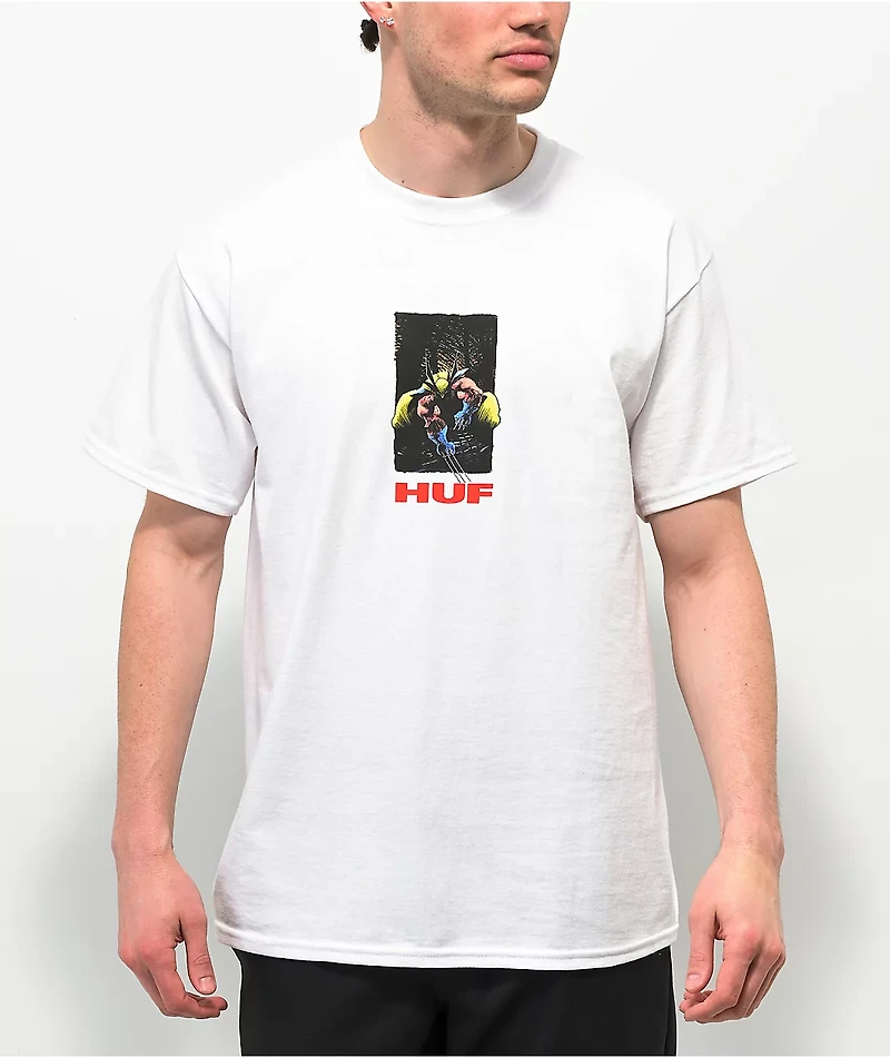 HUF x Marvel Wolverine White T-Shirt