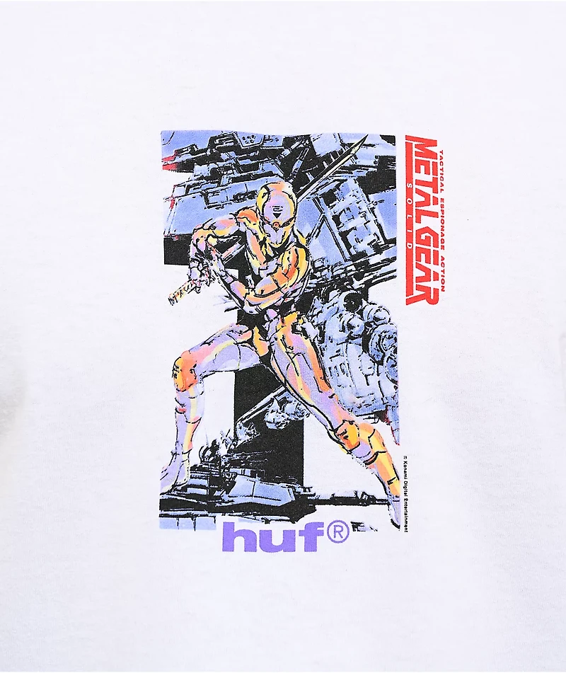 HUF x Metal Gear Solid Gray Fox White T-Shirt
