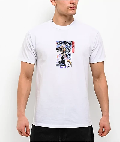 HUF x Metal Gear Solid Gray Fox White T-Shirt