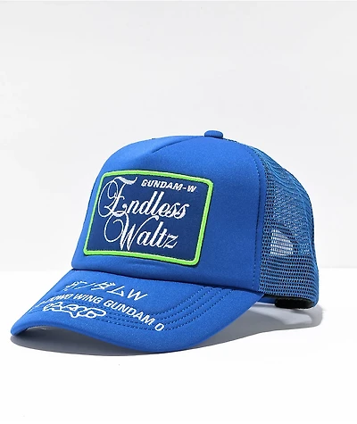 HUF x Mobile Suit Gundam Wing Endless Waltz Blue Trucker Hat
