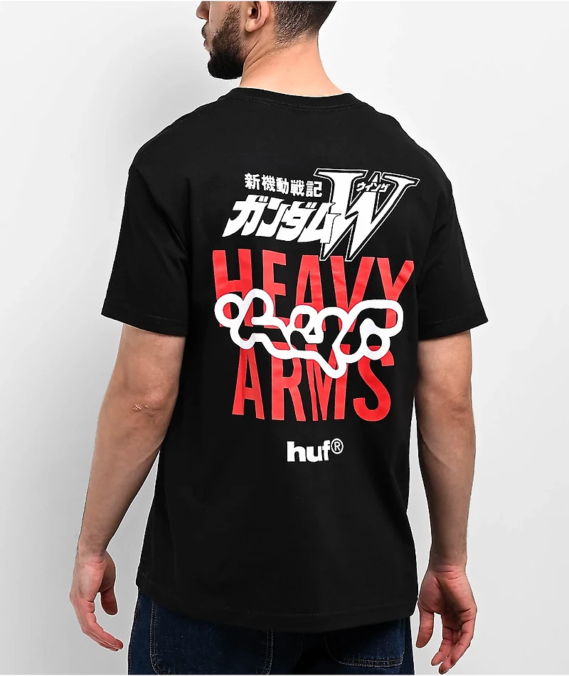 HUF x Mobile Suit Gundam Wing Heavyarms Black T-Shirt