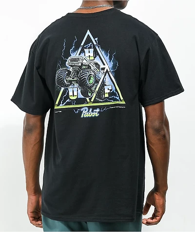 HUF x PBR Pabst Triple Triangle Black T-Shirt