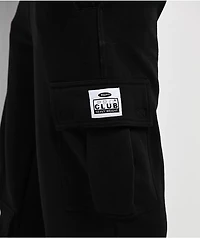 HUF x Pro Club Black Cargo Sweatpants