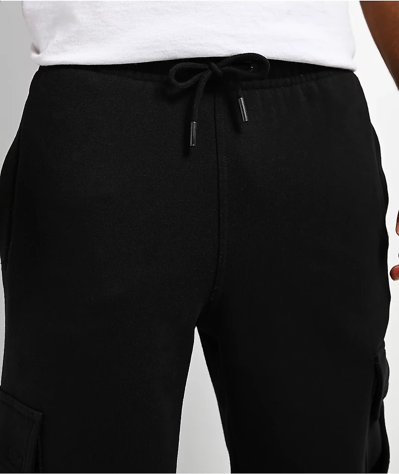 HUF x Pro Club Black Cargo Sweatpants