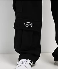 HUF x Pro Club Black Cargo Sweatpants