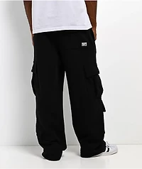 HUF x Pro Club Black Cargo Sweatpants