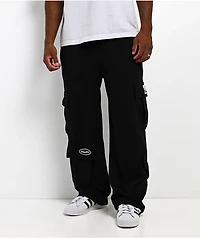 HUF x Pro Club Black Cargo Sweatpants