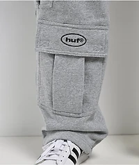 HUF x Pro Club Grey Cargo Sweatpants