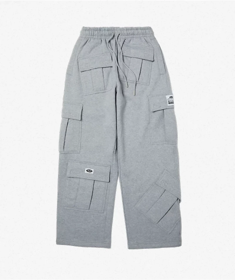 HUF x Pro Club Grey Cargo Sweatpants