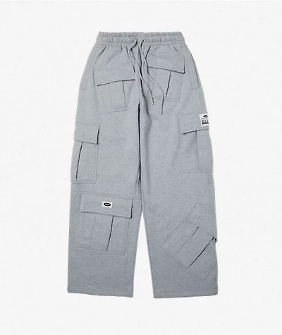 HUF x Pro Club Grey Cargo Sweatpants