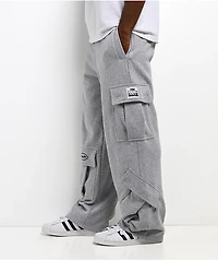 HUF x Pro Club Grey Cargo Sweatpants